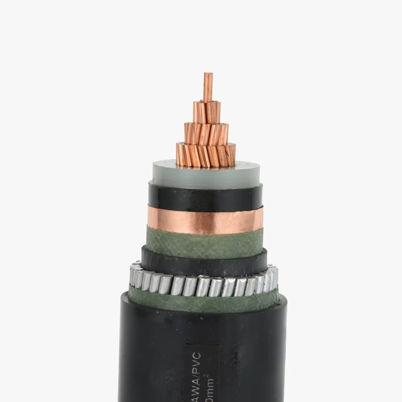 18/30(36)kV 1*400mm² Single Core Copper Armoured Power Cable – XLPE Insulated, AWA/PVC Sheathed (Medium Voltage)