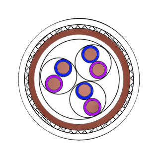 CHJ86 EMC Armored Marine Instrumentation Cable 250V | IEC 60092 | XLPE Insulation