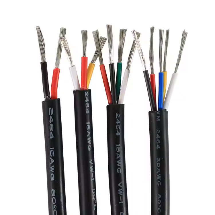 AWM UL2464 PVC Insulated Electronic Wire | 80°C 300V | VW-1/FT1 | 16-22AWG 2-10C