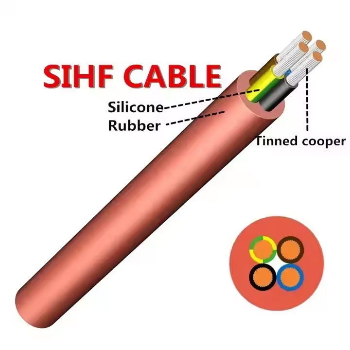 High-Temp SIHF Silicone Rubber Heating Cable | 300/500V Multi-Core | -60°C to +250°C