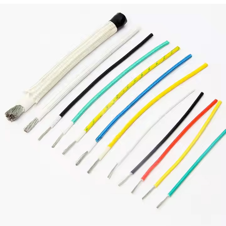 Silicone Fiberglass Braided High Temperature Cable (4mm² to 70mm²) – Extreme Heat Resistance for Industrial Ovens & Appliances
