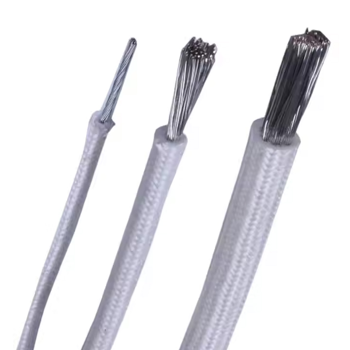 Silicone Fiberglass Braided High Temperature Cable (4mm² to 70mm²) – Extreme Heat Resistance for Industrial Ovens & Appliances