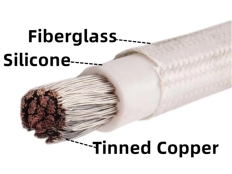 Silicone Rubber Fiberglass Braided High Temperature Cable (4-95mm²)-Picture1