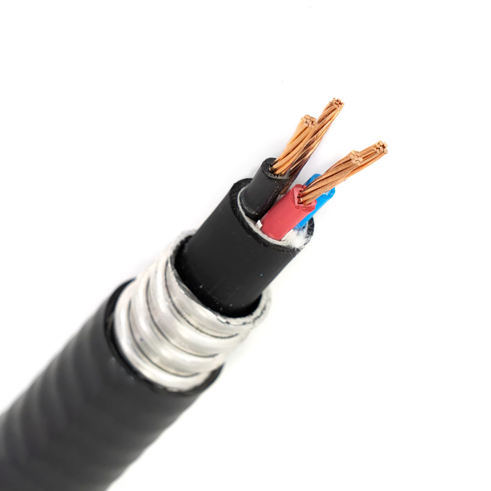TECK90 Armored Power Cable | CSA-RW90 Rated for Hazardous Locations & Direct Burial | 600V, -40°C to 90°C