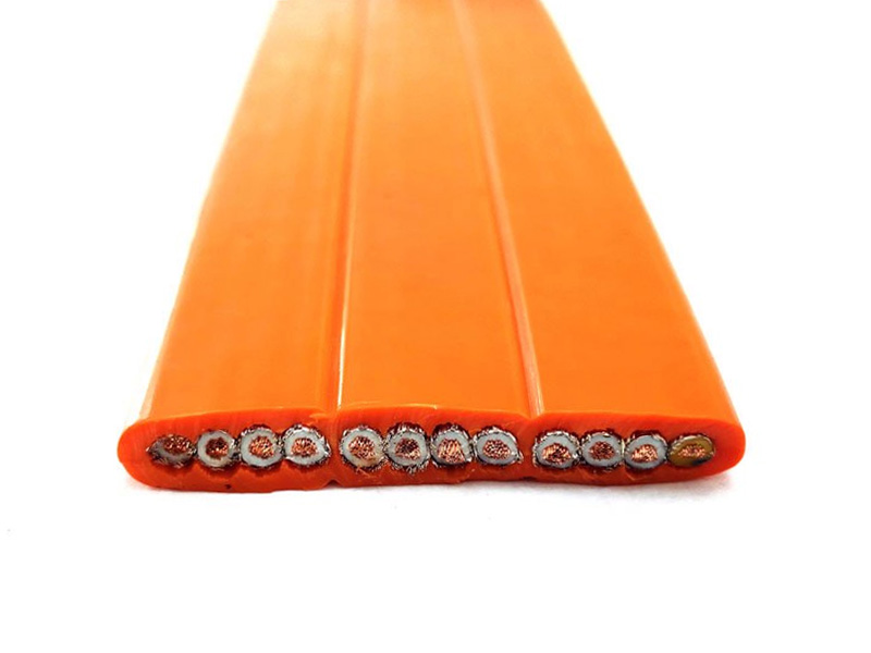 TVVBP Copper Shielded Flexible Flat Cable | Oil-Resistant PVC | For Cable Tracks, Elevators & Cranes (450/750V)